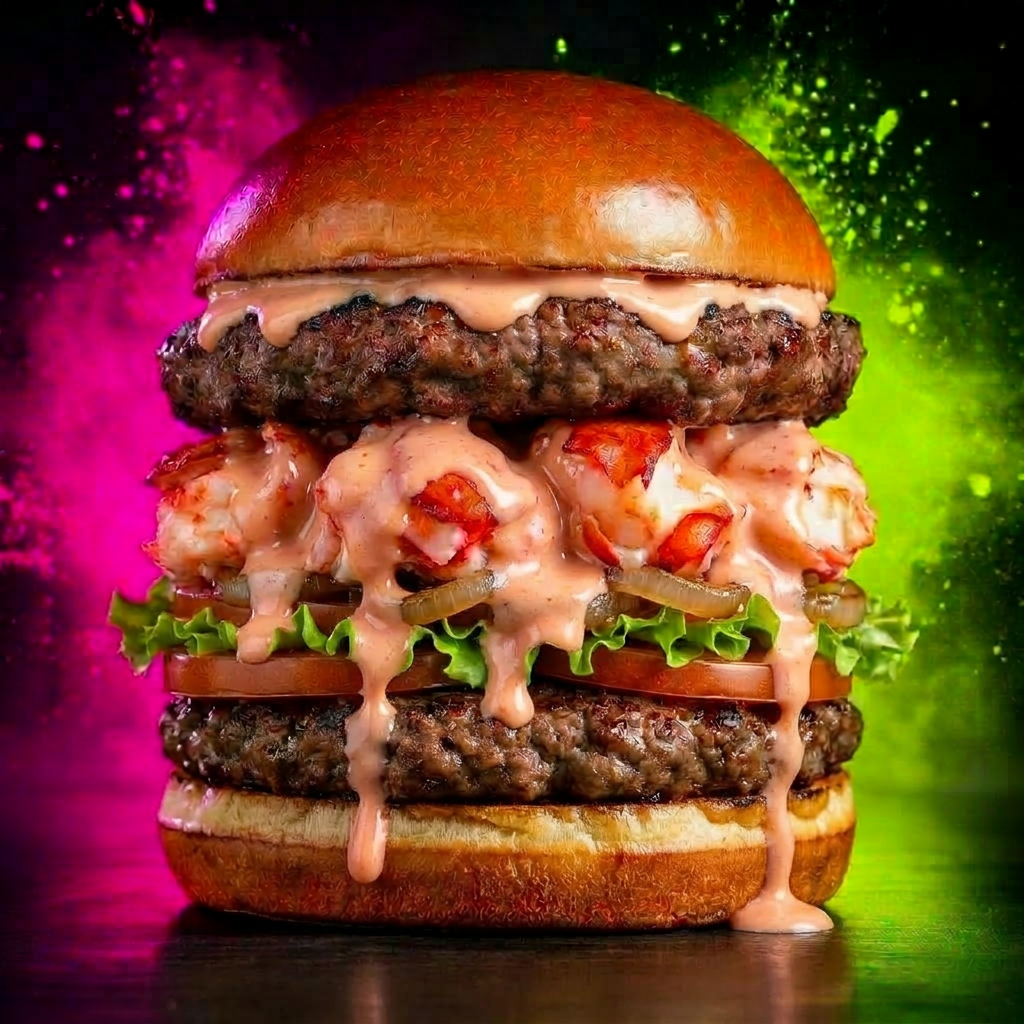 Gourmet Double Lobster Burger